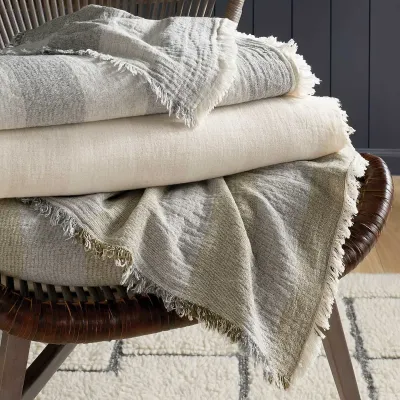 Langham Oatmeal Blankets by Marie Flanigan