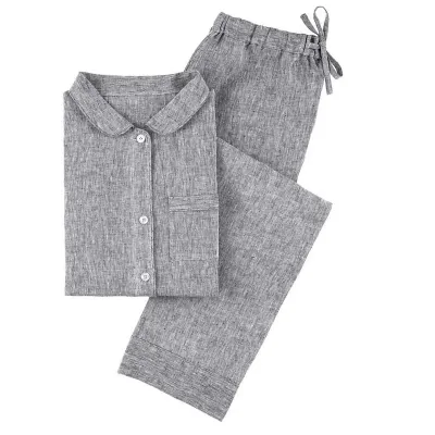 Lush Linen Black Pajama