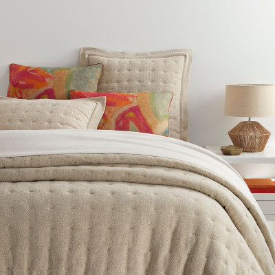 Jonah Linen Natural Quilt Bedding
