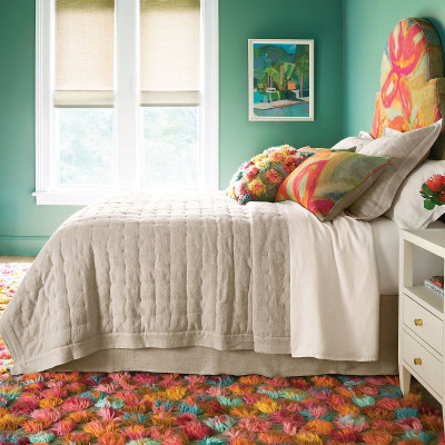 Jonah Linen Natural Quilt Bedding