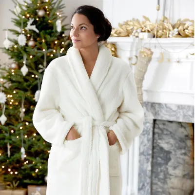 Wonderland Fleece Ivory Robe