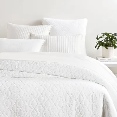 Birdie White Quilted Bedding