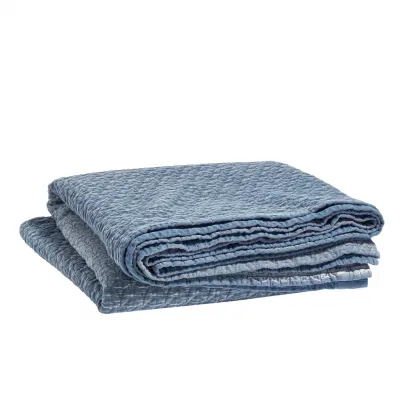 Hawley Indigo Matelasse Coverlet Full/Queen