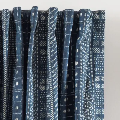 Kodi Batik Indigo Curtain Panel