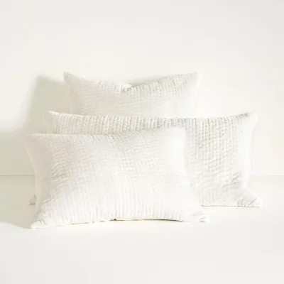 Viola Velvet Dove White Quilt Bedding