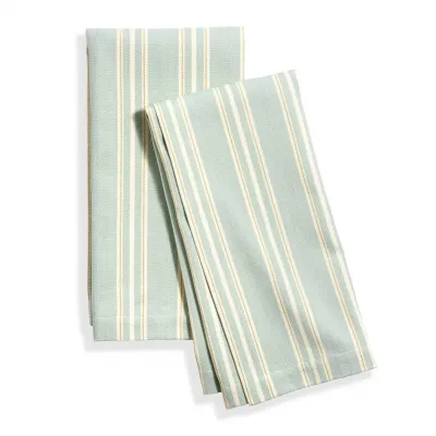 Winter Stripe Sky Tea Towel, Set of 2