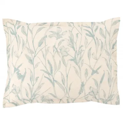 Margot Linen Pewter Blue Sham Euro