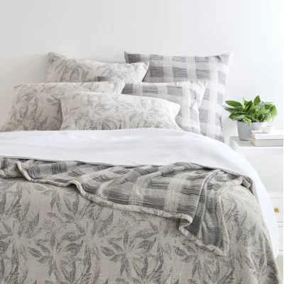 Theodore Charcoal Matelasse Coverlet - Full/Queen