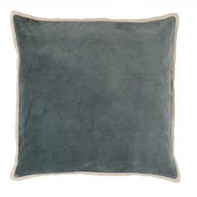 Gehry Velvet/Linen Pacific Decorative Pillow