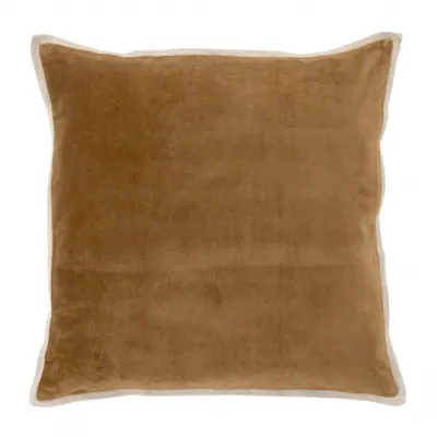 Gehry Velvet/Linen Sand Decorative Pillow