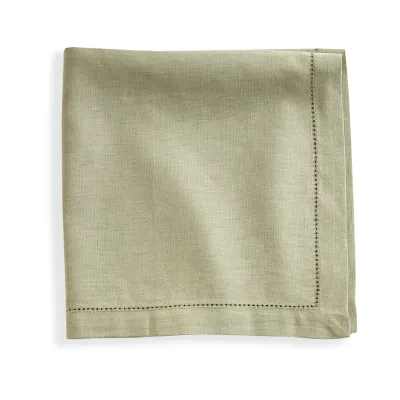 Haven Hemstitch Sage Napkin - Set of 4