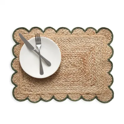 Libby Scallop Sage Placemat - Set of 4