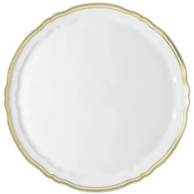 Polka Or/Gold Diam Flat Cake Serving Plate Diam 12.2 in
