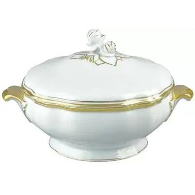 Polka Or/Gold Soup Tureen Diam 9.6 in