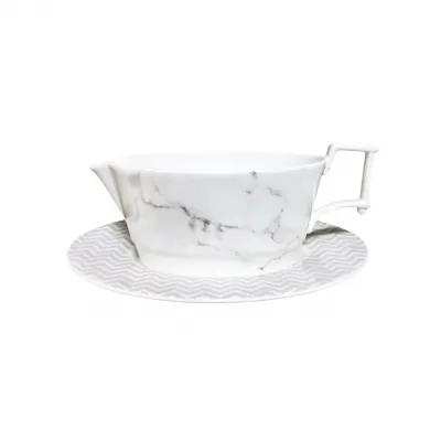 Villa Bianca Gravy Boat & Saucer