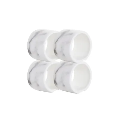 Villa Bianca Napkin Ring, Set Of 4
