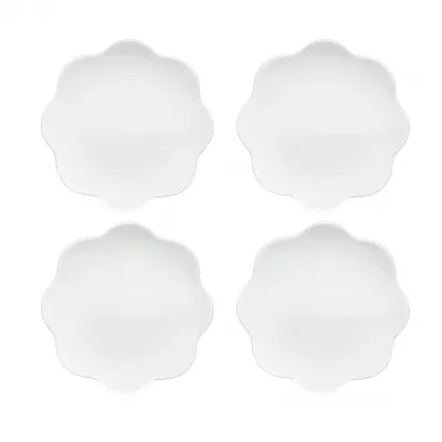 Geometrica White Canape Plate, Set Of 4