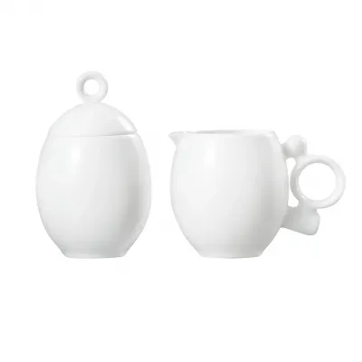 Geometrica White Sugar & Creamer Set