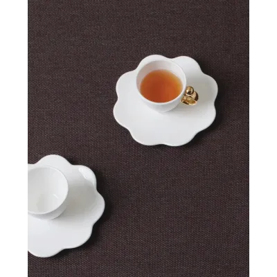 Geometrica Gold Rim Espresso Cup & Saucer, Set Of 2