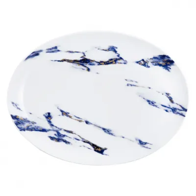 Marble Azure 14" Oval Platter