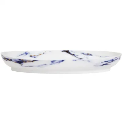 Marble Azure 16" Deep Oval Platter
