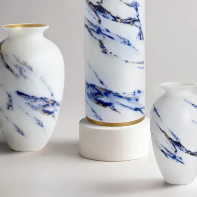 Marble Azure Urn Vase