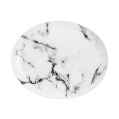 Marble Venice Fog 12" Oval Platter