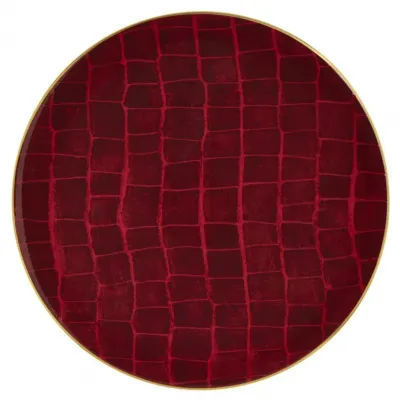 Alligator Ruby Charger Plate (Special Order)