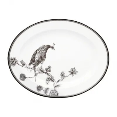 Pavo Silver 12" Oval Platter