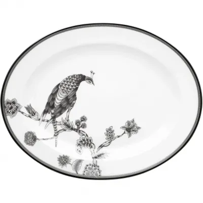 Pavo Silver 16" Oval Platter