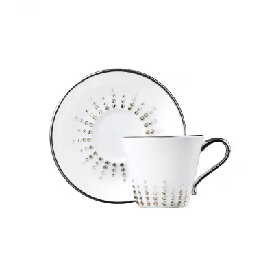 Chain Tiara Topaz Espresso Cup & Saucer (Special Order)