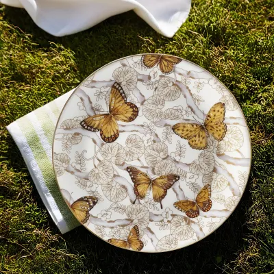 Butterfly Jeweled Butterfly Decorative Plate