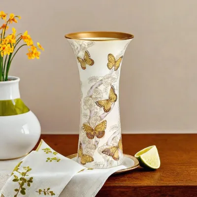 Butterfly Jeweled Butterfly Vase