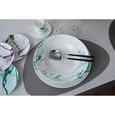 Marble Venice Fog Seder Plate/Appetizer Set Bowl: diam 3.5 height 1.75