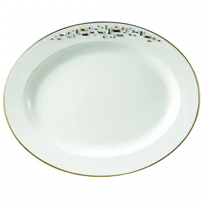 Diana Gold Oval Platter 14 in
