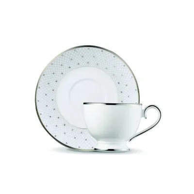 Princess Platinum Tea Cup & Saucer 6.2 in