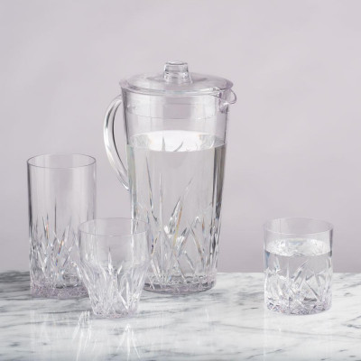 Aurora Tristan Acrylic Crystal 12oz Stemless Wine Glass
