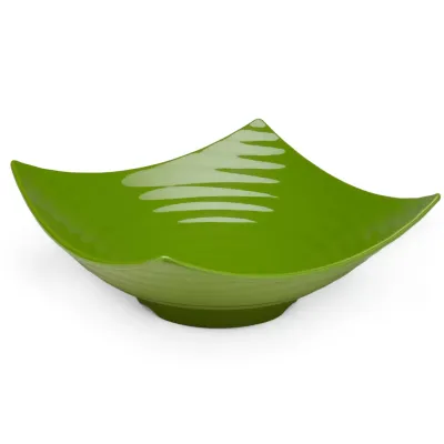Zen Melamine 12.5" Green Serving Bowl