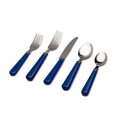 Provence Blue 20 pc Flatware Set (4 dinner forks, 4 dinner knives, 4 dinner spoons, 4 teaspoons, 4 dessert forks)