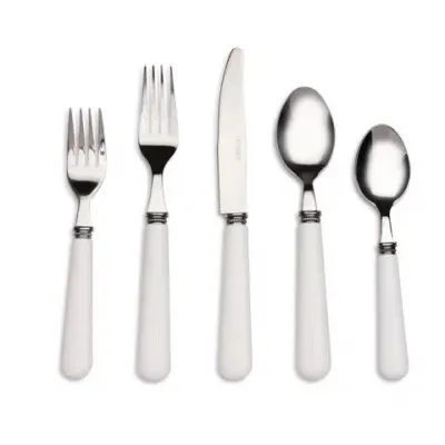 Provence White 20 pc Flatware Set (4 dinner forks, 4 dinner knives, 4 dinner spoons, 4 teaspoons, 4 dessert forks)