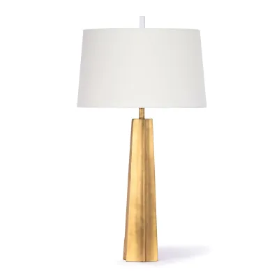 Celine Table Lamp, Gold Leaf