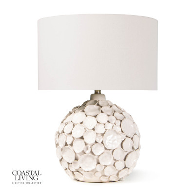 Coastal Living Lucia Ceramic Table Lamp, White