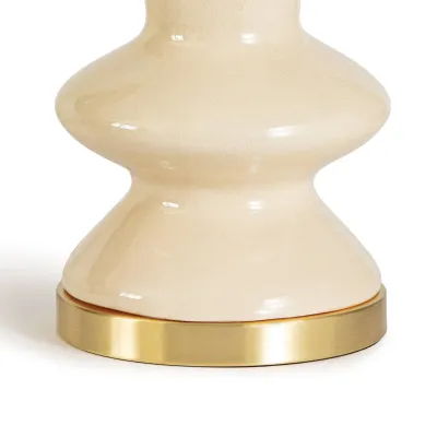 Southern Living Pennie Ceramic Table Lamp, Ivory