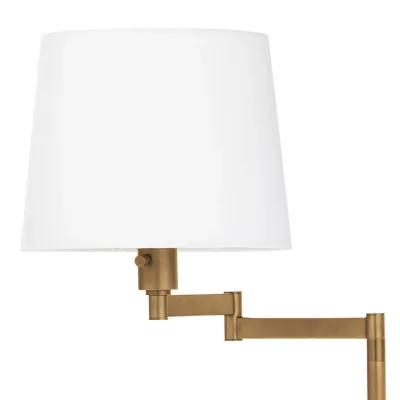 Southern Living Virtue Floor Lamp, Natural Brass