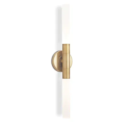 Wick Hilo Sconce Natural Brass