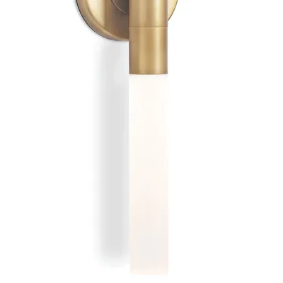 Wick Hilo Sconce Natural Brass