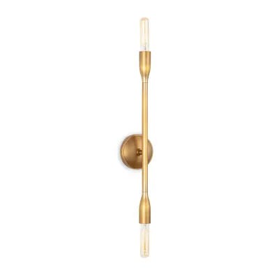 Cobra Sconce Natural Brass