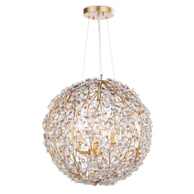 Cheshire Chandelier Small, Gold Leaf