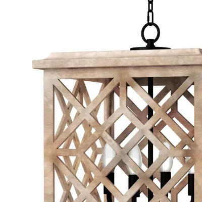 Coastal Living Chatham Wood Lantern Natural