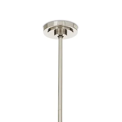 Artemis Pendant Single (Polished Nickel Champagne Glass)